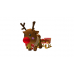 Reindeer Pulling Small Sleigh